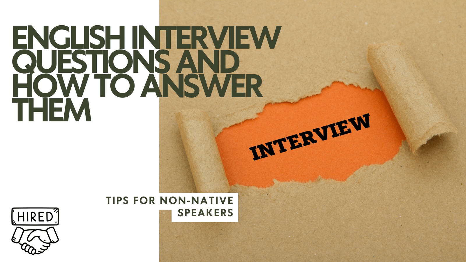 English Interview Questions and How to Answer Them
